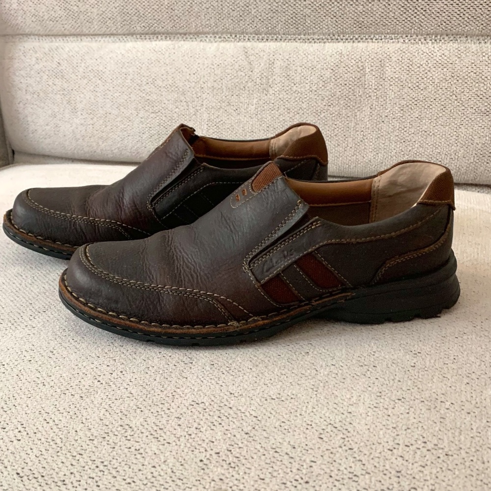 Clarks brown shoes for men